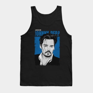 Justice for Johnny Depp Poster Blue Tank Top